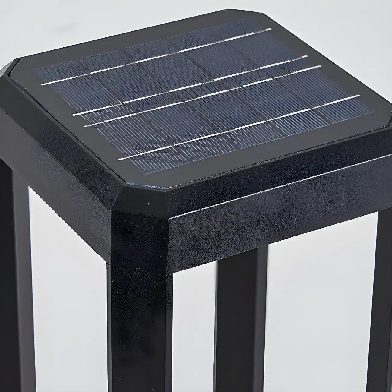 Wired Geometric Simple Metal Post Cap Light