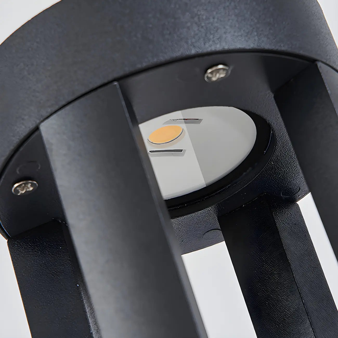 Wired Geometric Simple Metal Post Cap Light