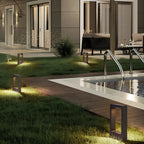 Wired Geometric Simple Metal Post Cap Light