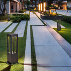 Wired Geometric Simple Metal Post Cap Light