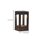 Wired Geometric Simple Metal Post Cap Light