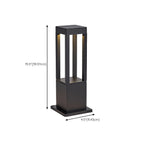 Wired Geometric Simple Metal Post Cap Light