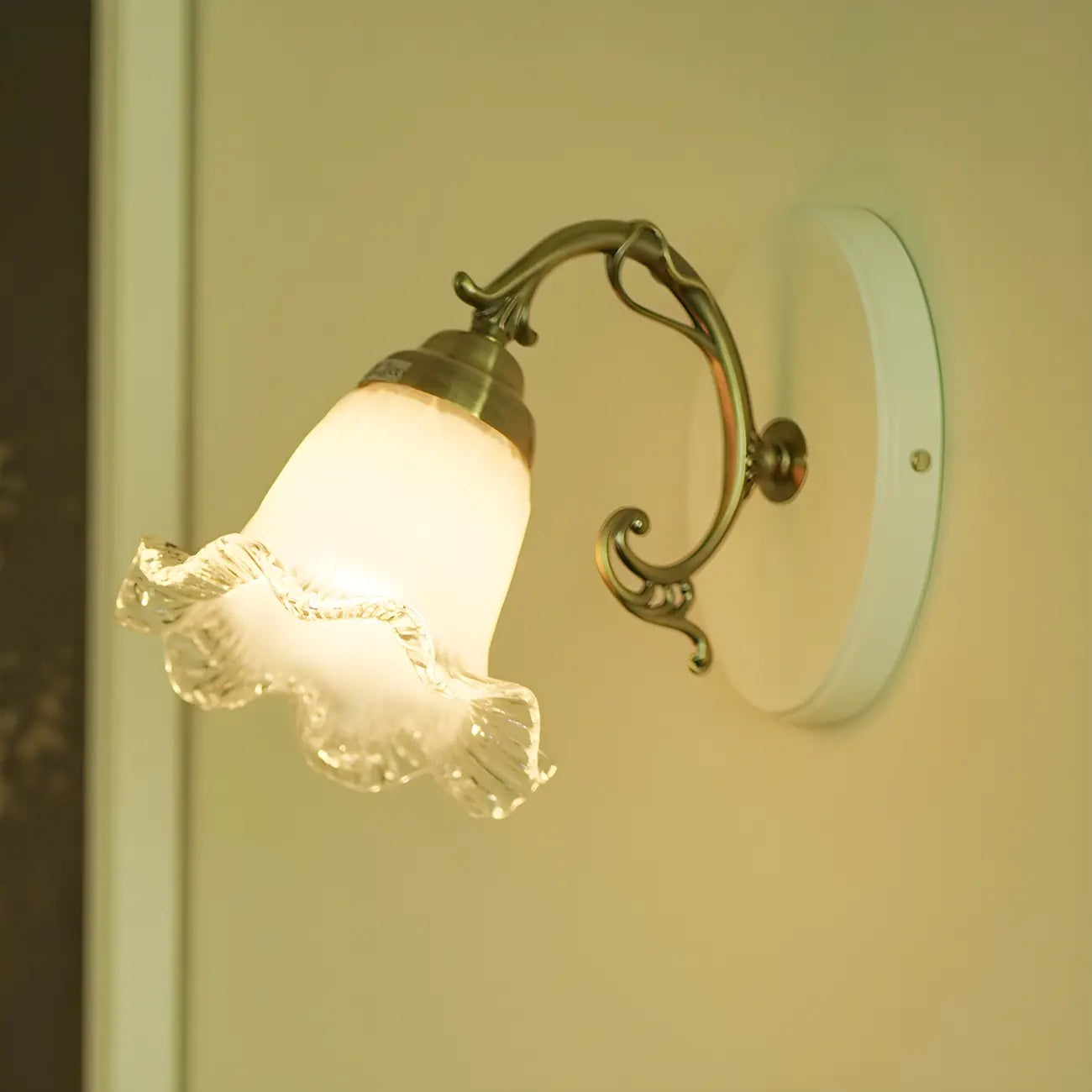 Retro Mini Colored Glass Wall Control Sconce for Living Spaces