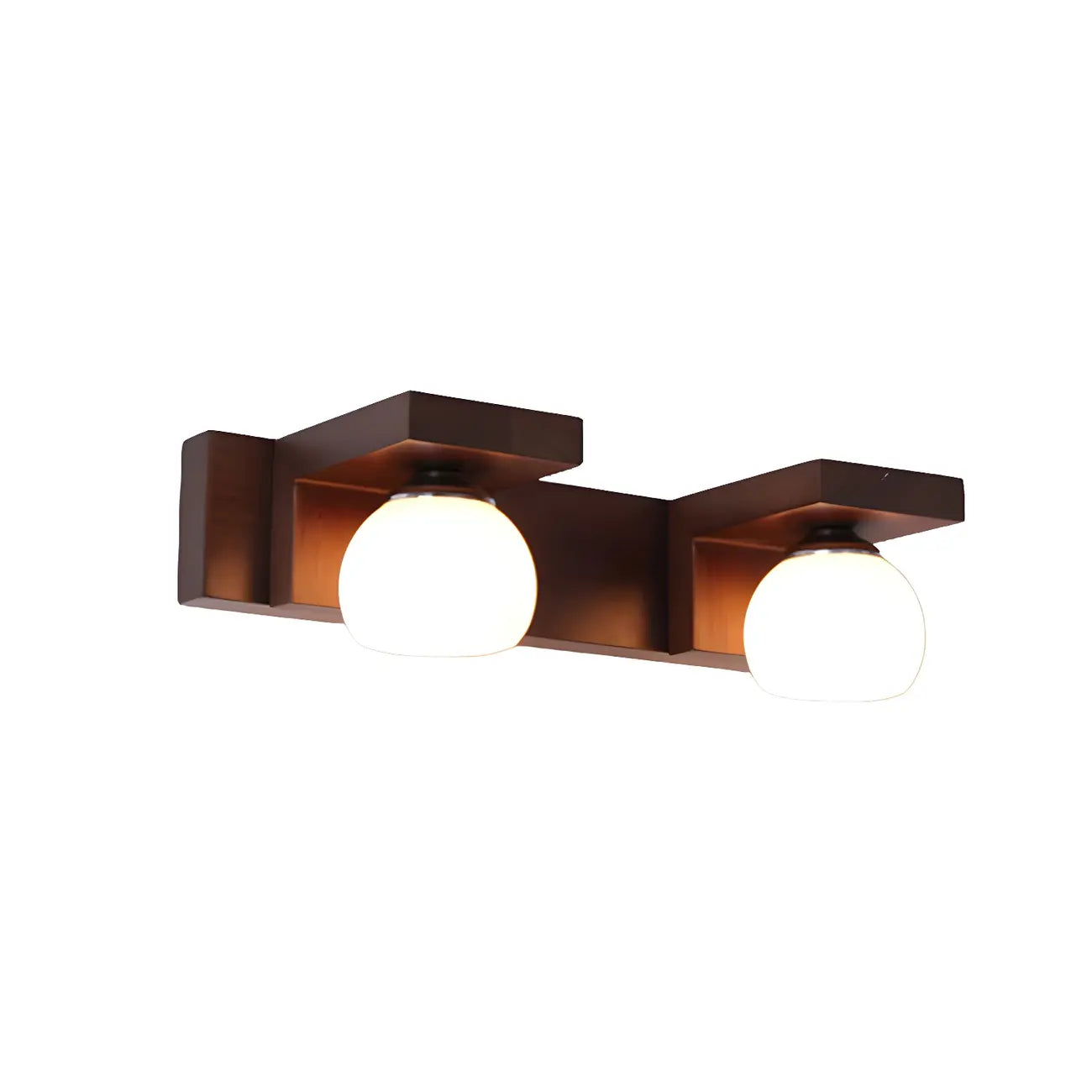 Elegant Globe Vanity Light with White Glass Shade for Bathroom
