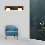 Elegant Globe Vanity Light with White Glass Shade for Bathroom