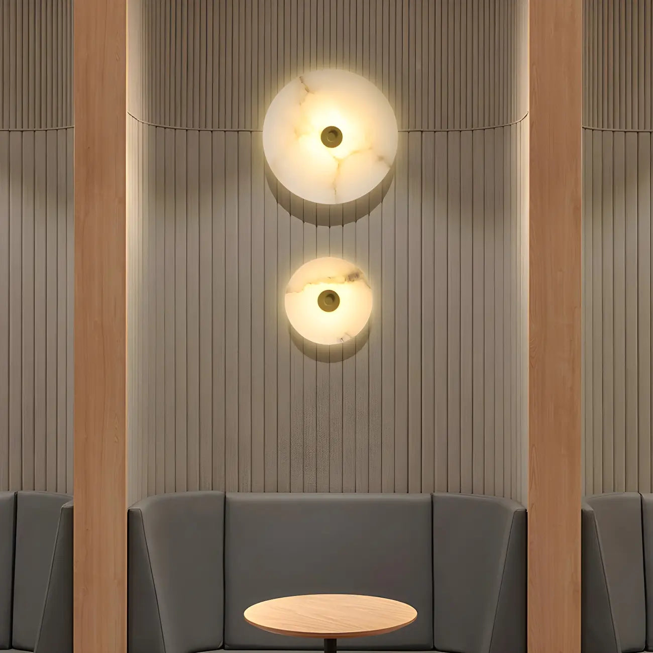 Modern Stone Acrylic LED Wall Sconce with Ambient Lighting