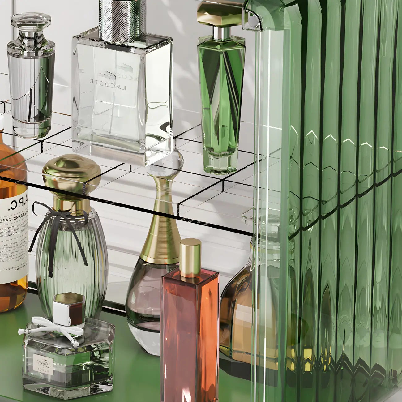 Acrylic Display Cabinet with Glass-like Panel