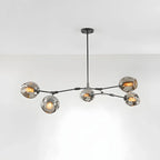 Large Sputnik Downrods Glass Chandelier for Indoor Use