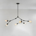 Large Sputnik Downrods Glass Chandelier for Indoor Use