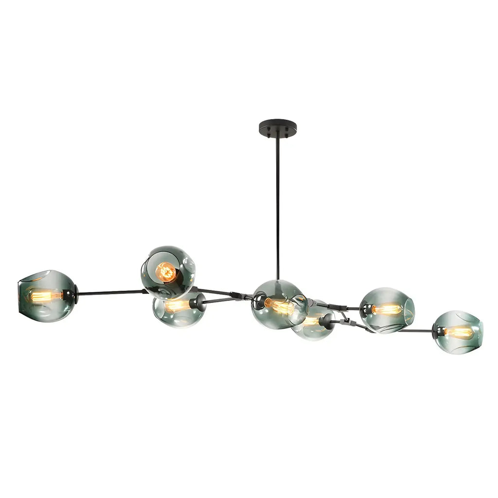 Large Sputnik Downrods Glass Chandelier for Indoor Use