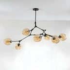 Large Sputnik Downrods Glass Chandelier for Indoor Use