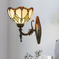 11.5¡± Vintage Bronze Glass Wall Sconce for Hallway Lighting