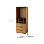 Stackable Rustic Medium Wood Wine Rack Over 25 Bottles